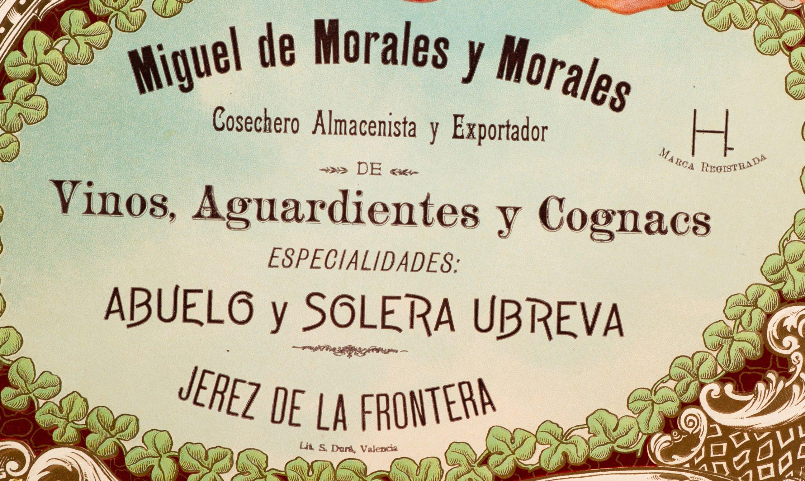 Cartel publicitario, Miguel de Morales y Morales (etc.), Jerez de la Frontera. Europeo en venta
