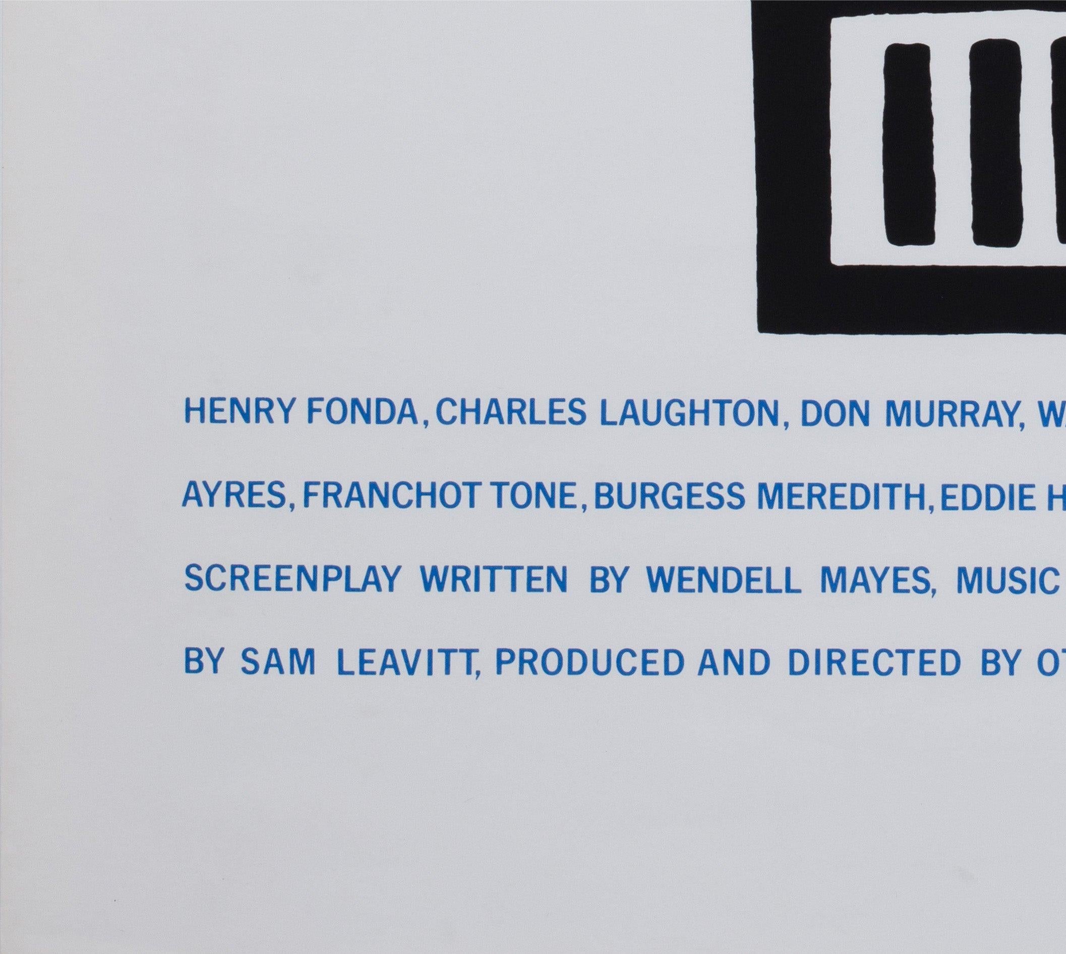 Advise and Consent c1962 Limited Edition US Silkscreen Film Poster, Saul Bass For Sale 1