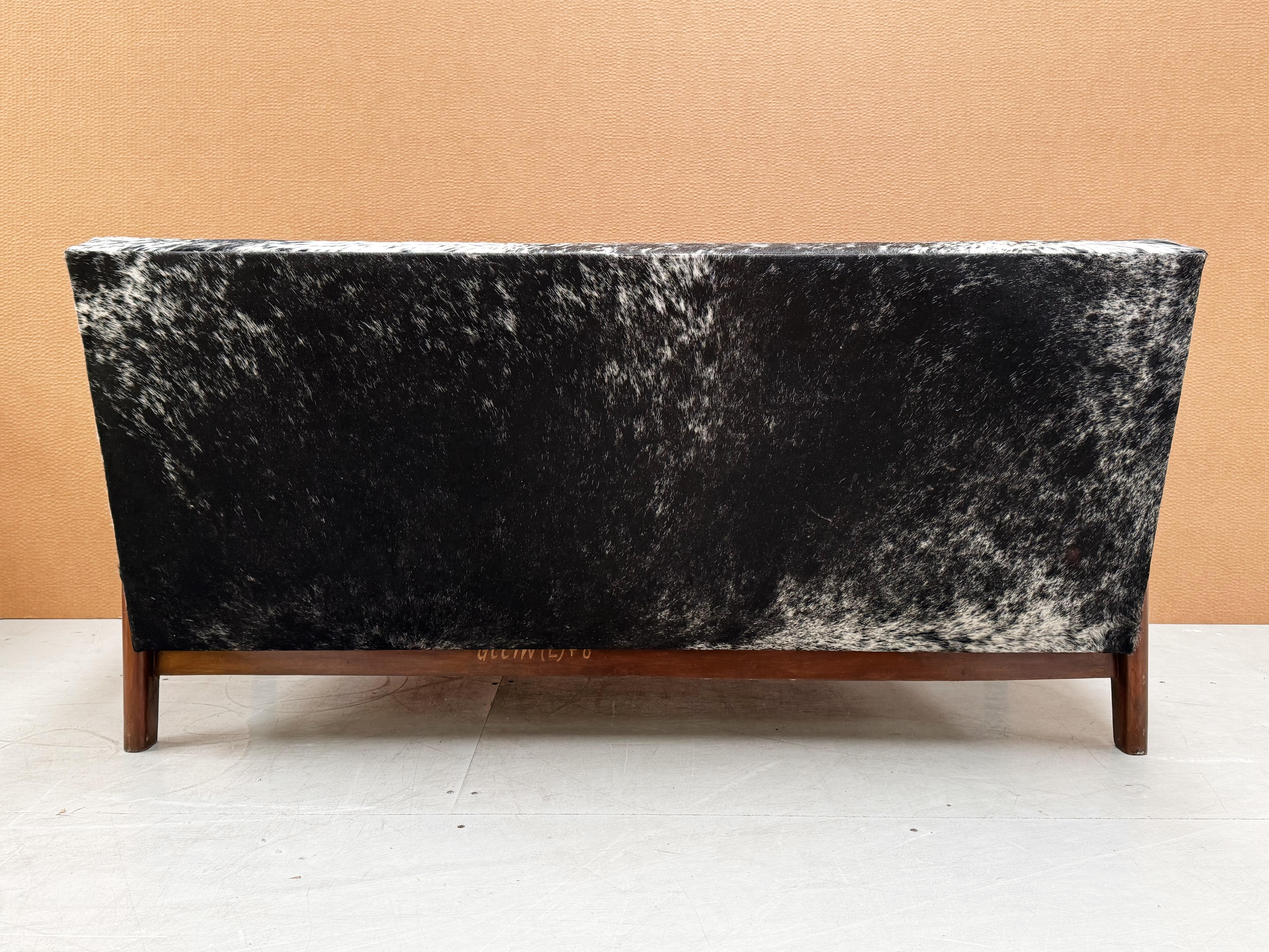 Advocate Sofa von Le Corbusier und Pierre Jeanneret ''PJ-SI-42-B'' (Rindsleder) im Angebot