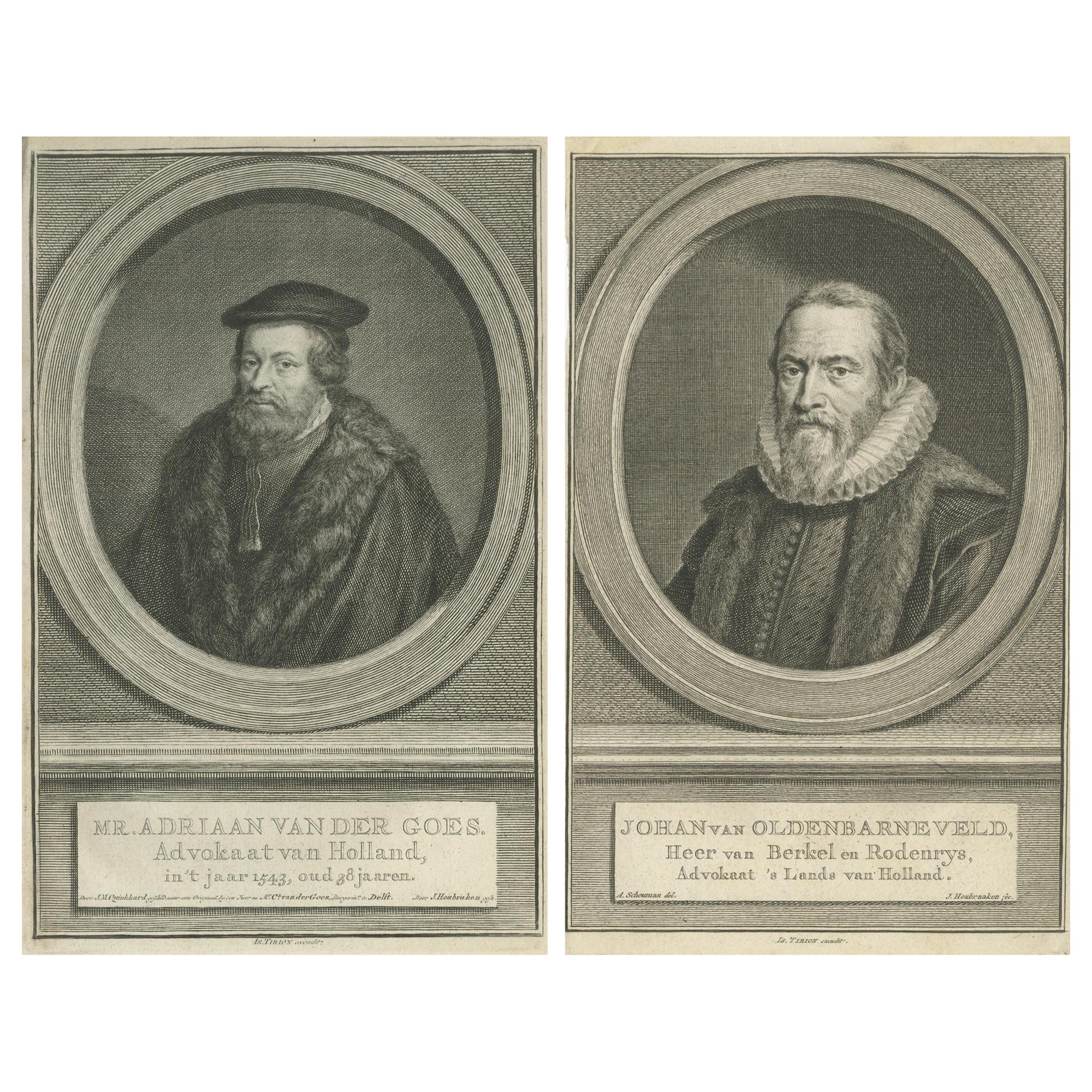 Advocates of Holland – Adriaan van der Goes and Johan van Oldenbarnevelt, c.1750
