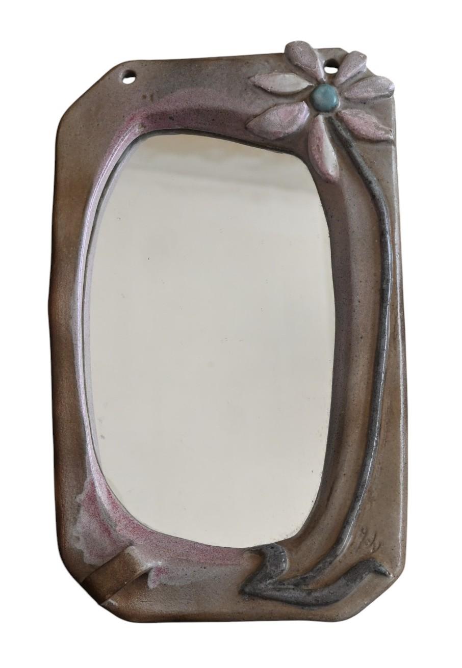 Mid-Century Modern Ady Kroyer, Danemark 1933-2016, Miroir en céramique Circa 1960 en vente