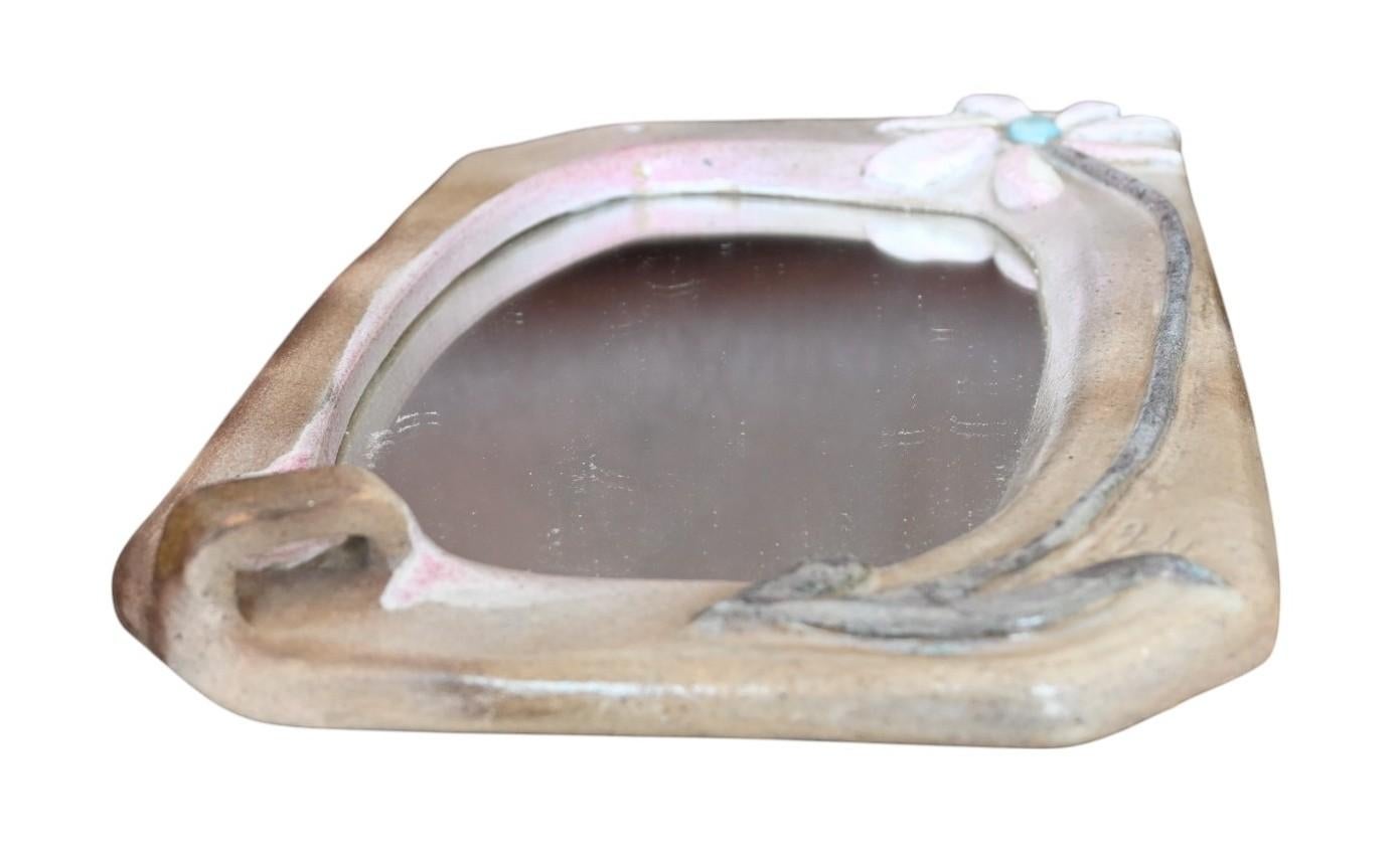 Milieu du XXe siècle Ady Kroyer, Danemark 1933-2016, Miroir en céramique Circa 1960 en vente