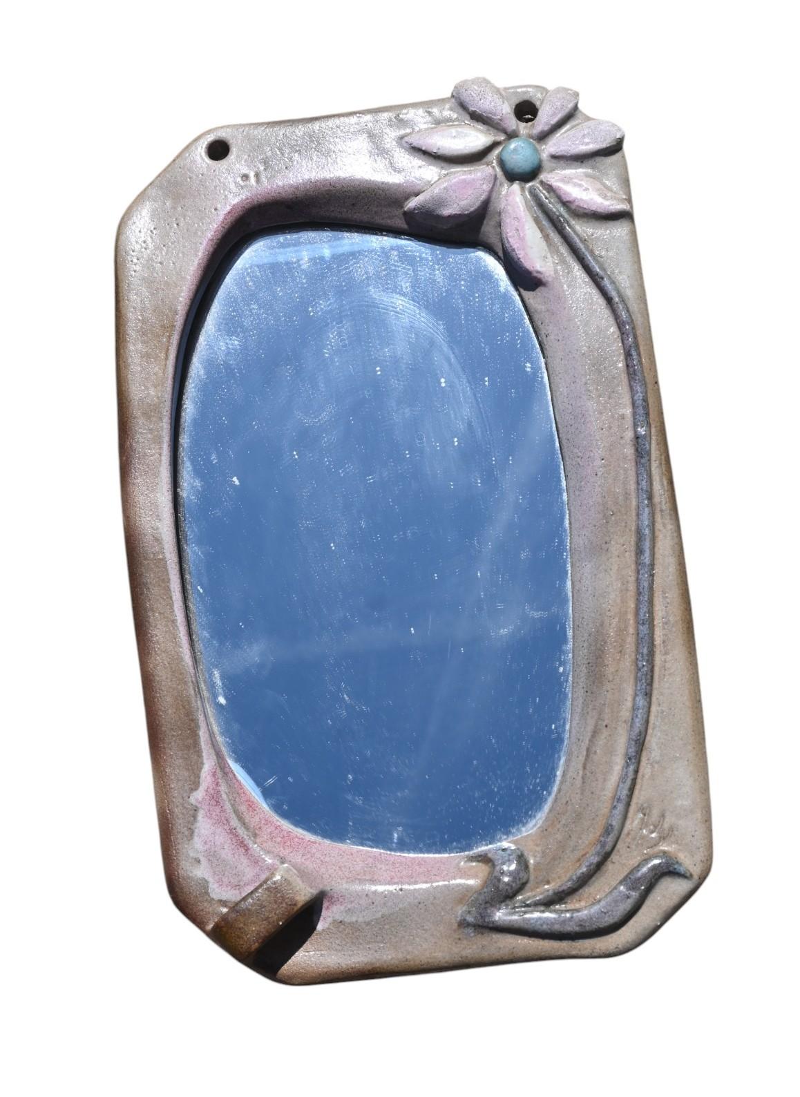 Ady Kroyer, Danemark 1933-2016, Miroir en céramique Circa 1960 en vente 1