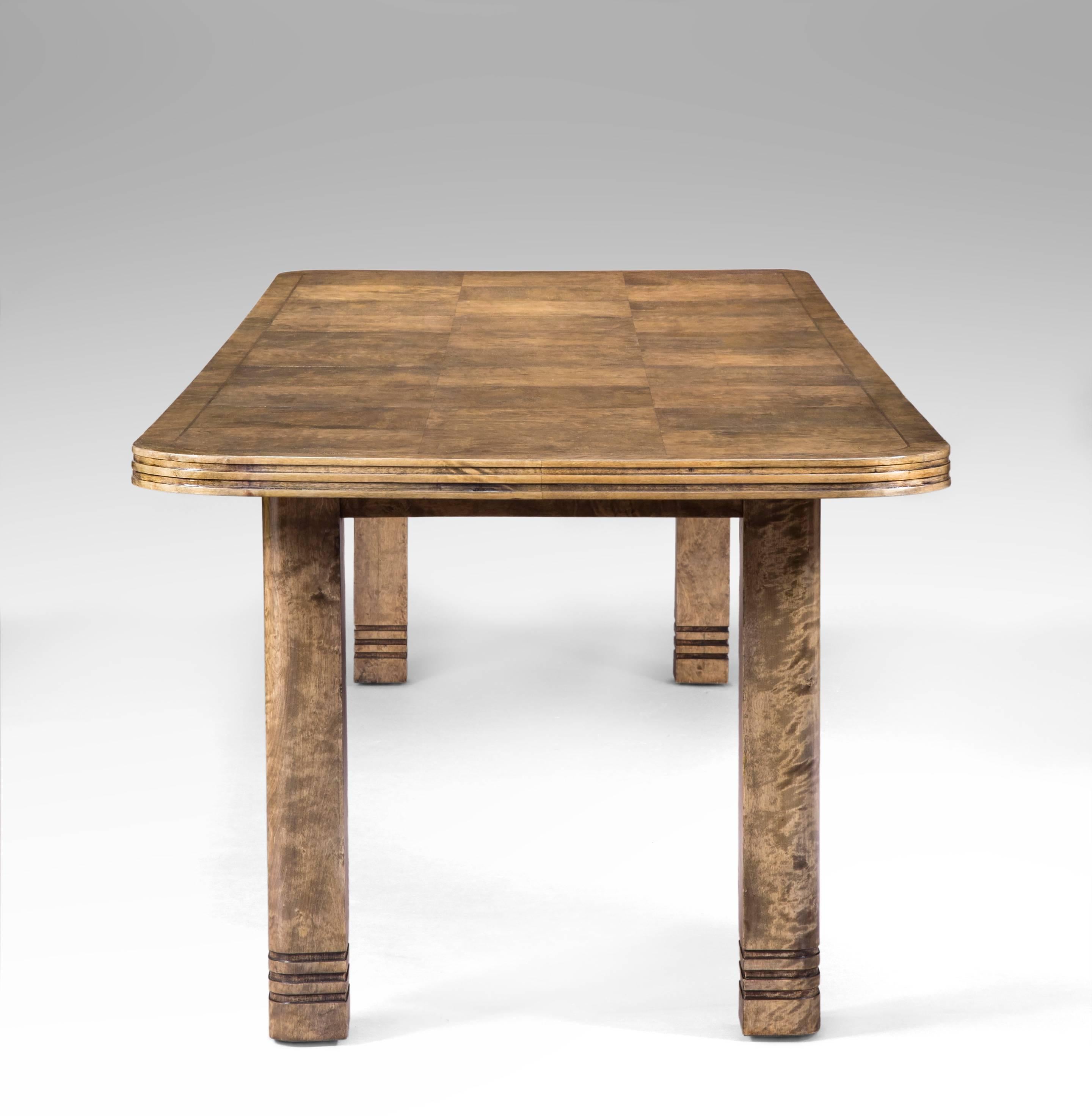 A.E. Berglund, Attributed, Swedish Birch Dining or Conference Table In Excellent Condition In New York, NY