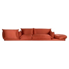 Aedo Composizione 10 Red Satin Sofa