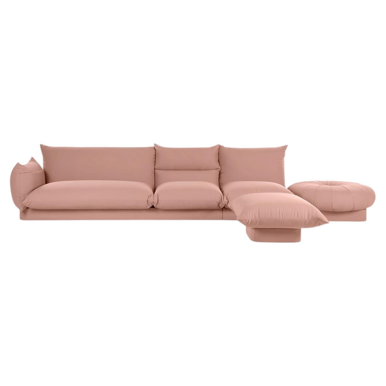 Aedo Composizione 11 Pink Jacquard Sofa