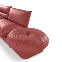 Aedo Composizione 8 Sofá de cuero rojo