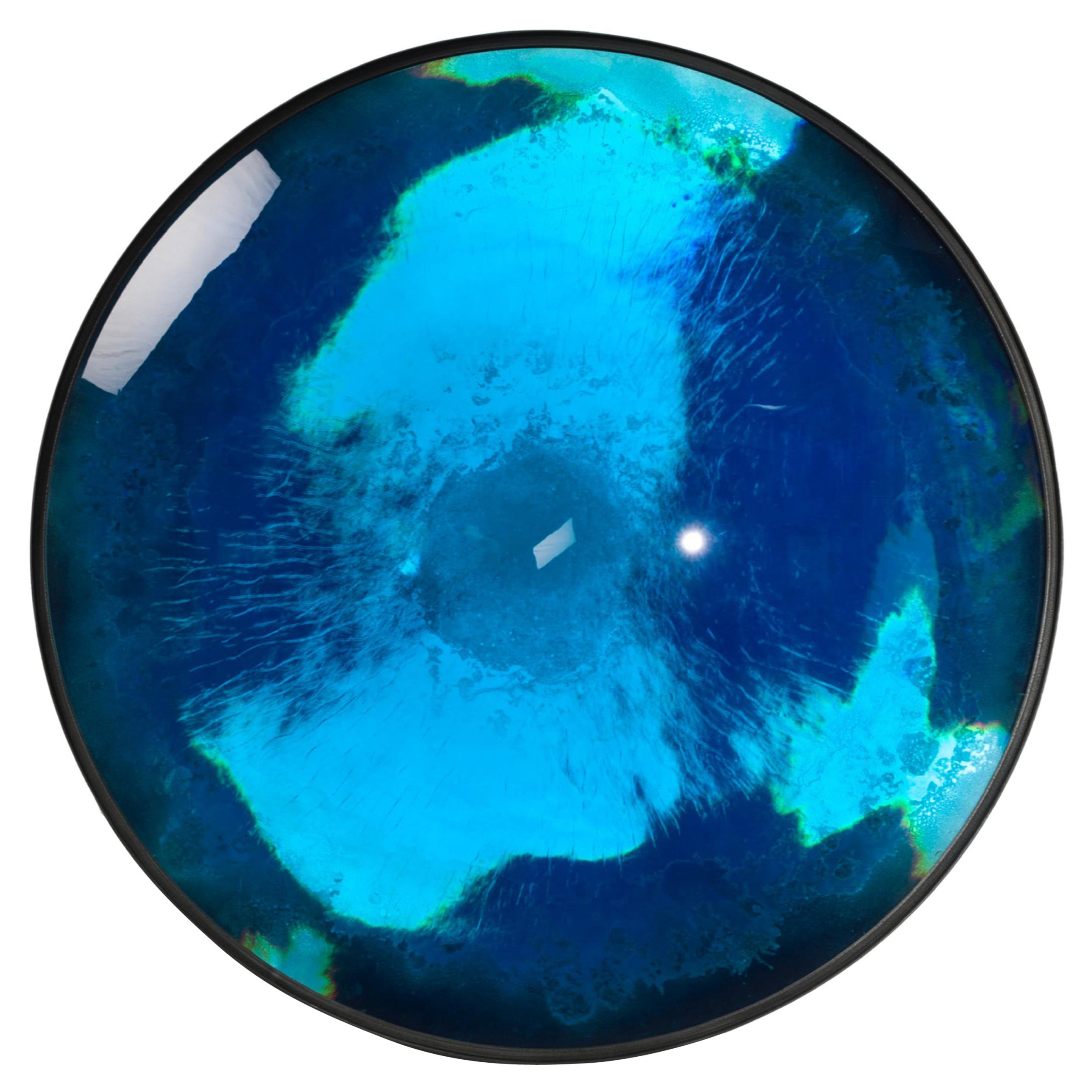 Aegean Iris Mirror by Tom Palmer For Sale