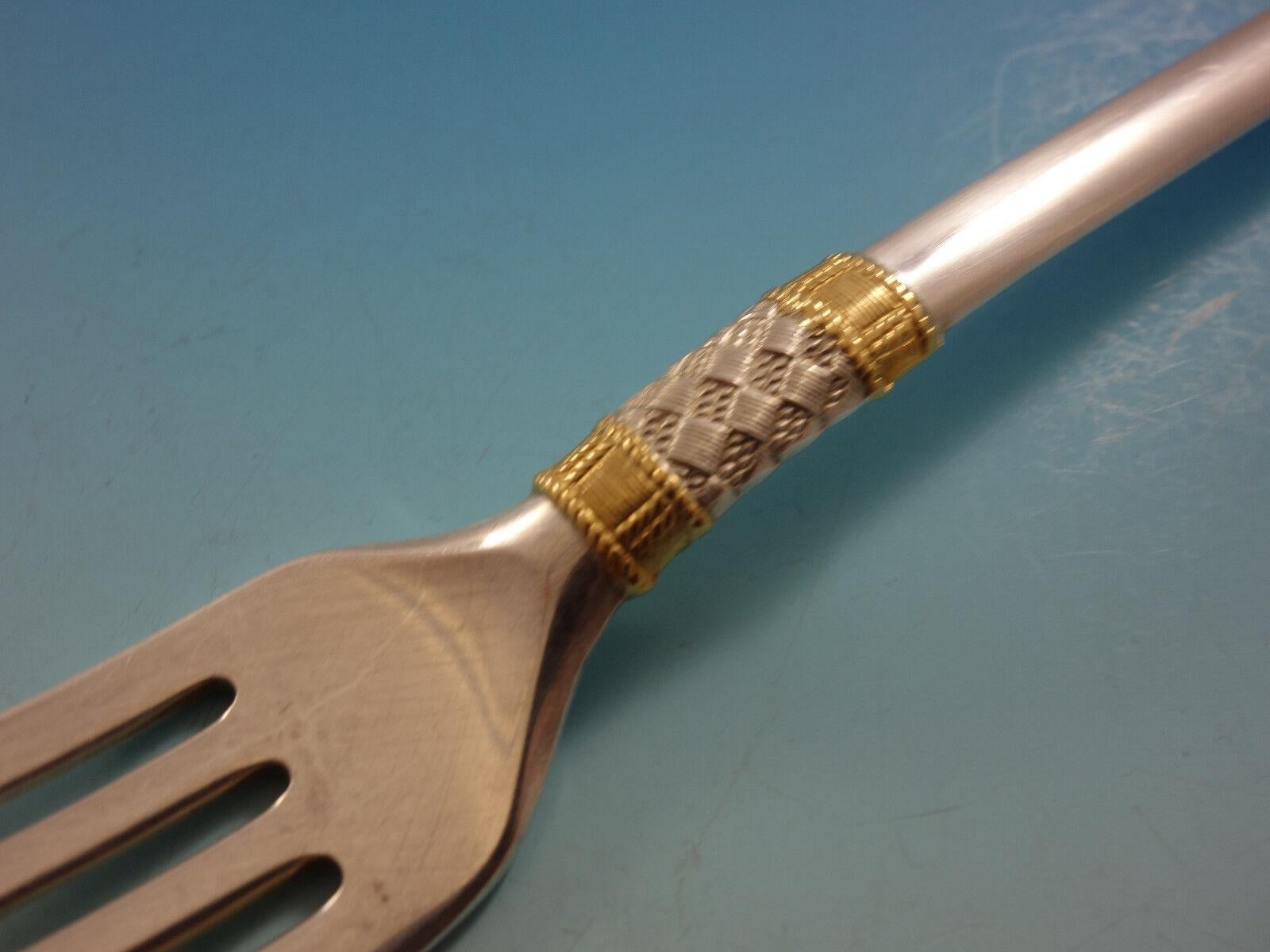 Aegean Weave Gold by Wallace Sterling Silver Flatware Set 12 Service 78 Pieces en vente 1