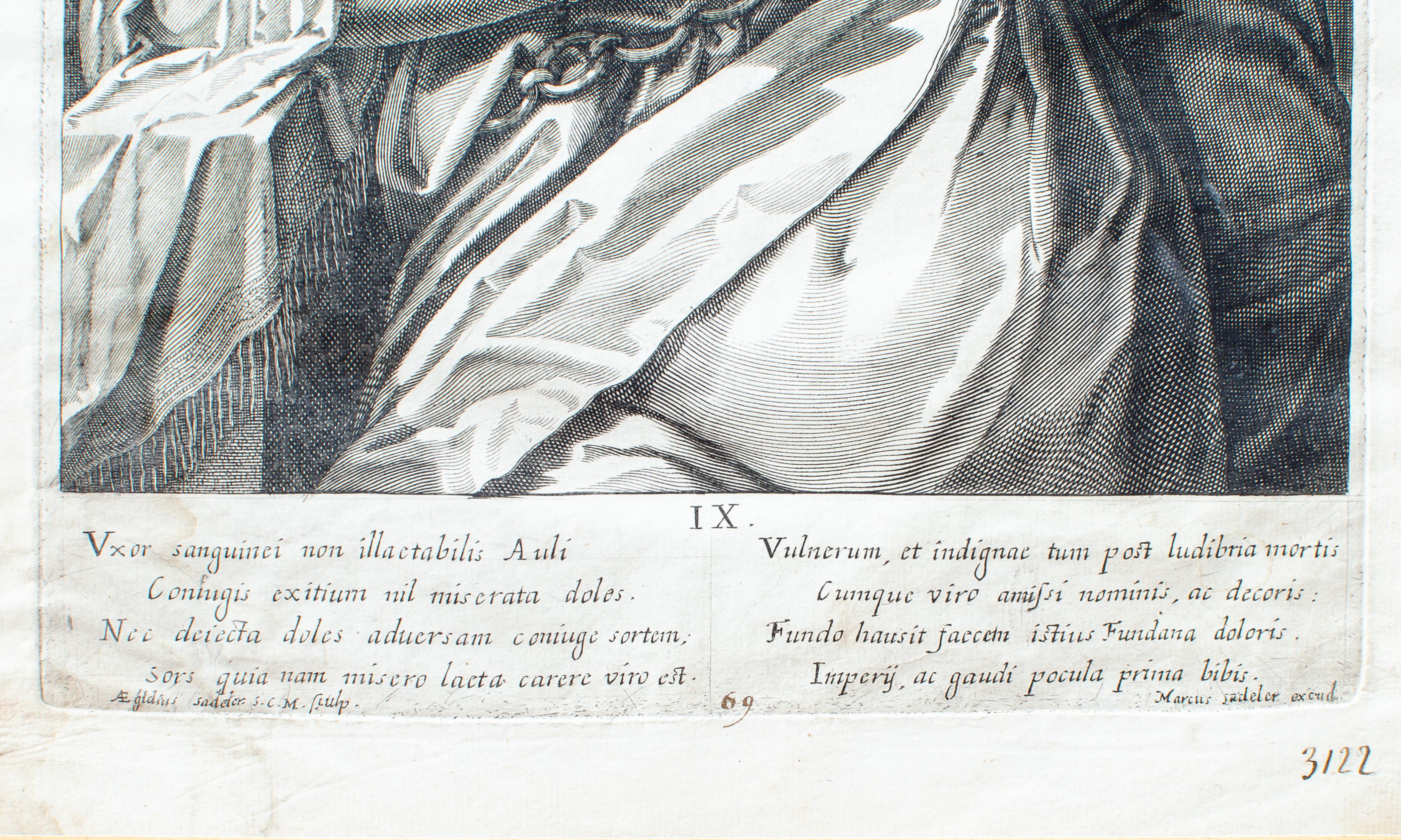 Aegidius Sadeler II Engraving 
