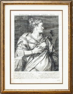 Incisione di Aegidius Sadeler II "Petronia, prima moglie di Vitellio, imperatore romano".