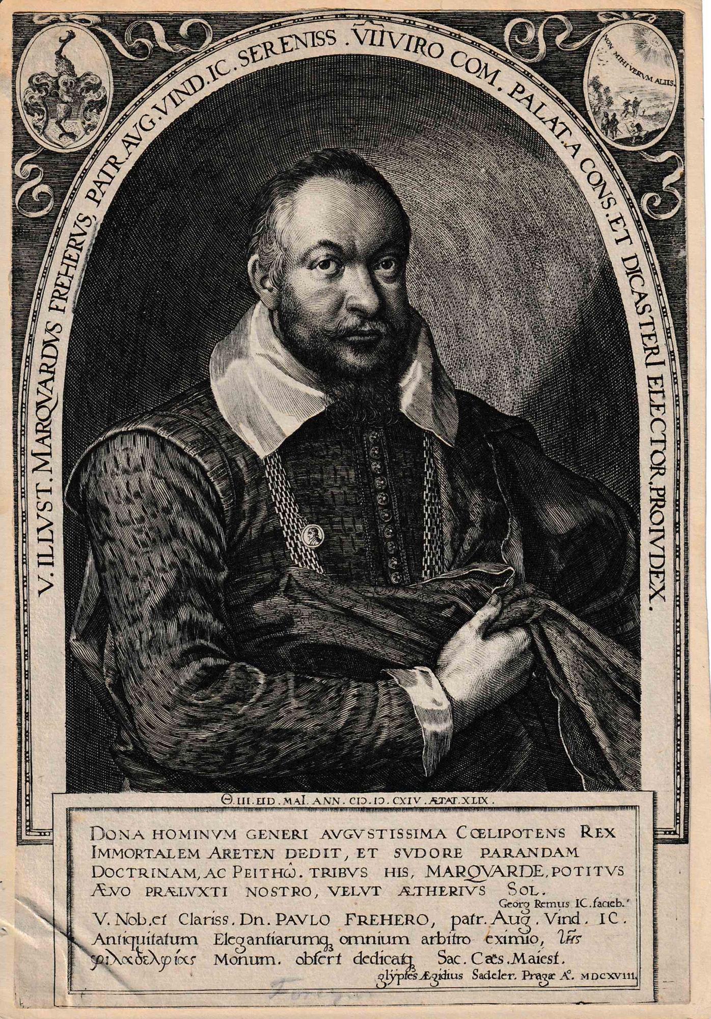 Portrait de Marquard Freher, âgé de quarante-neuf ans