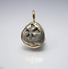 Aegina, Silver Turtle Stater - 500 BC Set in 18k Gold