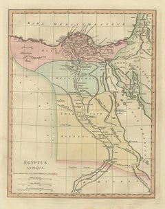 Aegyptus Antiqua — Ancient Egypt Classical Map of the Nile, Wilkinson 1823