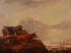 Aelbert Cuyp "Cows and Sheep" Oil Painting on Wood