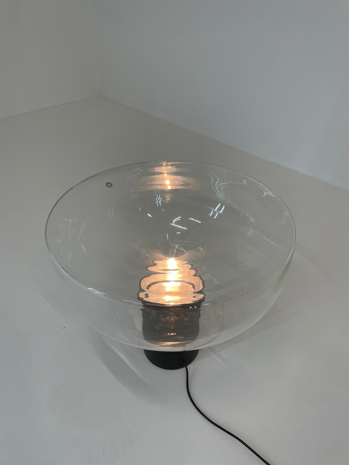 Lacquered Aella Table Lamp Renato Toso & Noti Massari for Leucos Murano Glass, Italy, 1968