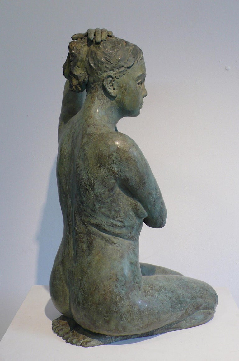 Nude Bare Back  - Sculpture by Aelle