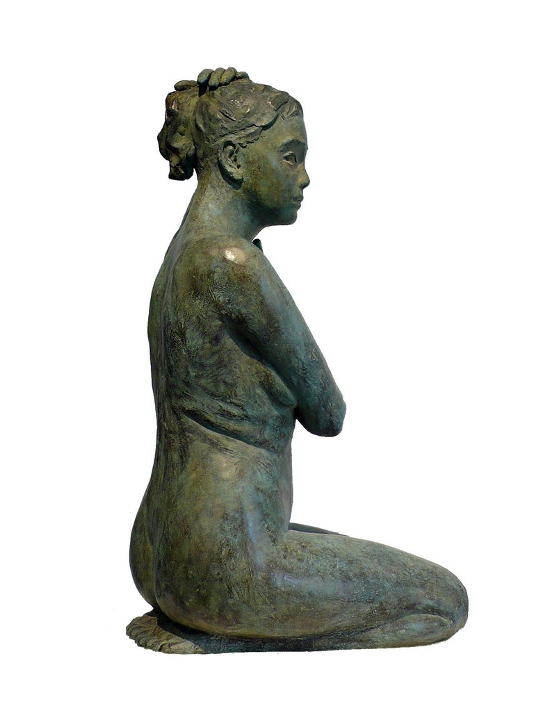 Nude Bare Back  - Contemporary Sculpture by Aelle