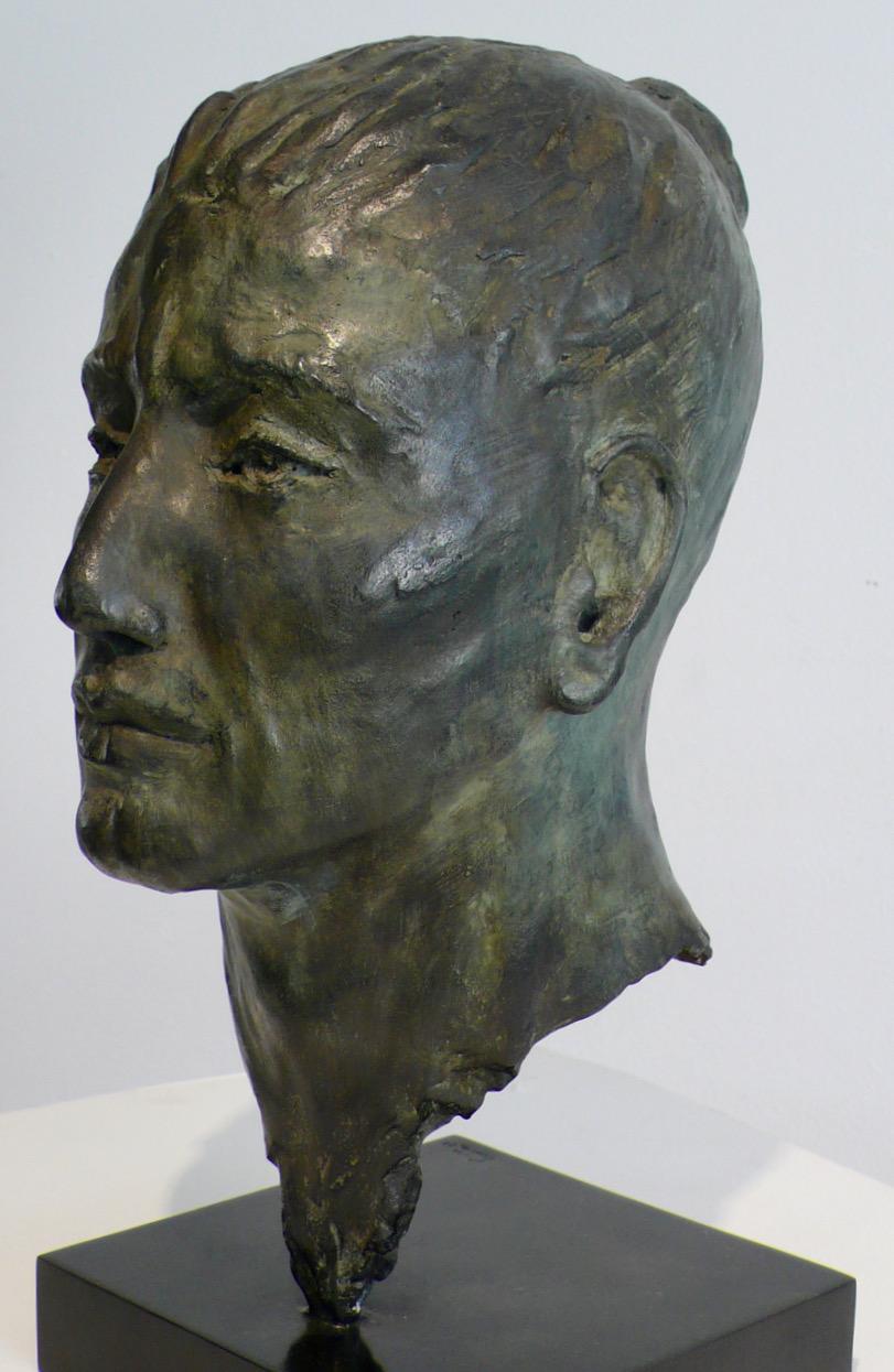 Portrait Bronze of a Man by AELLE  - Sculpture by Aelle