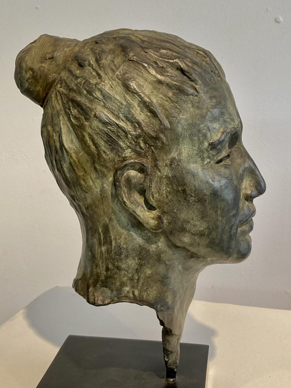 Portrait Bronze of a Man by AELLE  - Contemporary Sculpture by Aelle