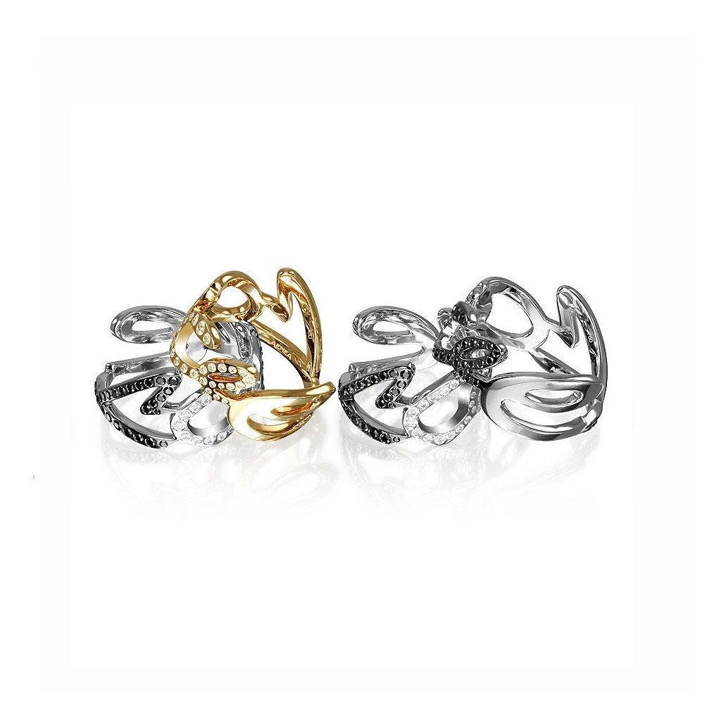 En vente :  AENEA Bague de fiançailles d'éternité en or rose 18 carats avec diamants blancs 3