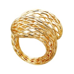 Used AENEA 18k Yellow Gold Net Ring