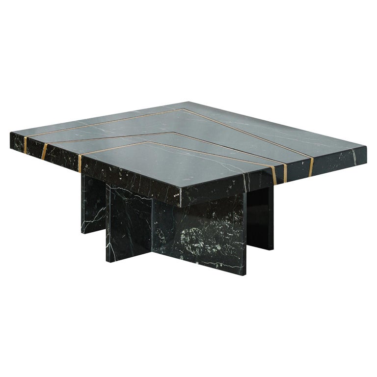 Black Marble Coffee Table : Georgina Coffee Table Black Marble Rouse Home / Smart round black marble coffee table.