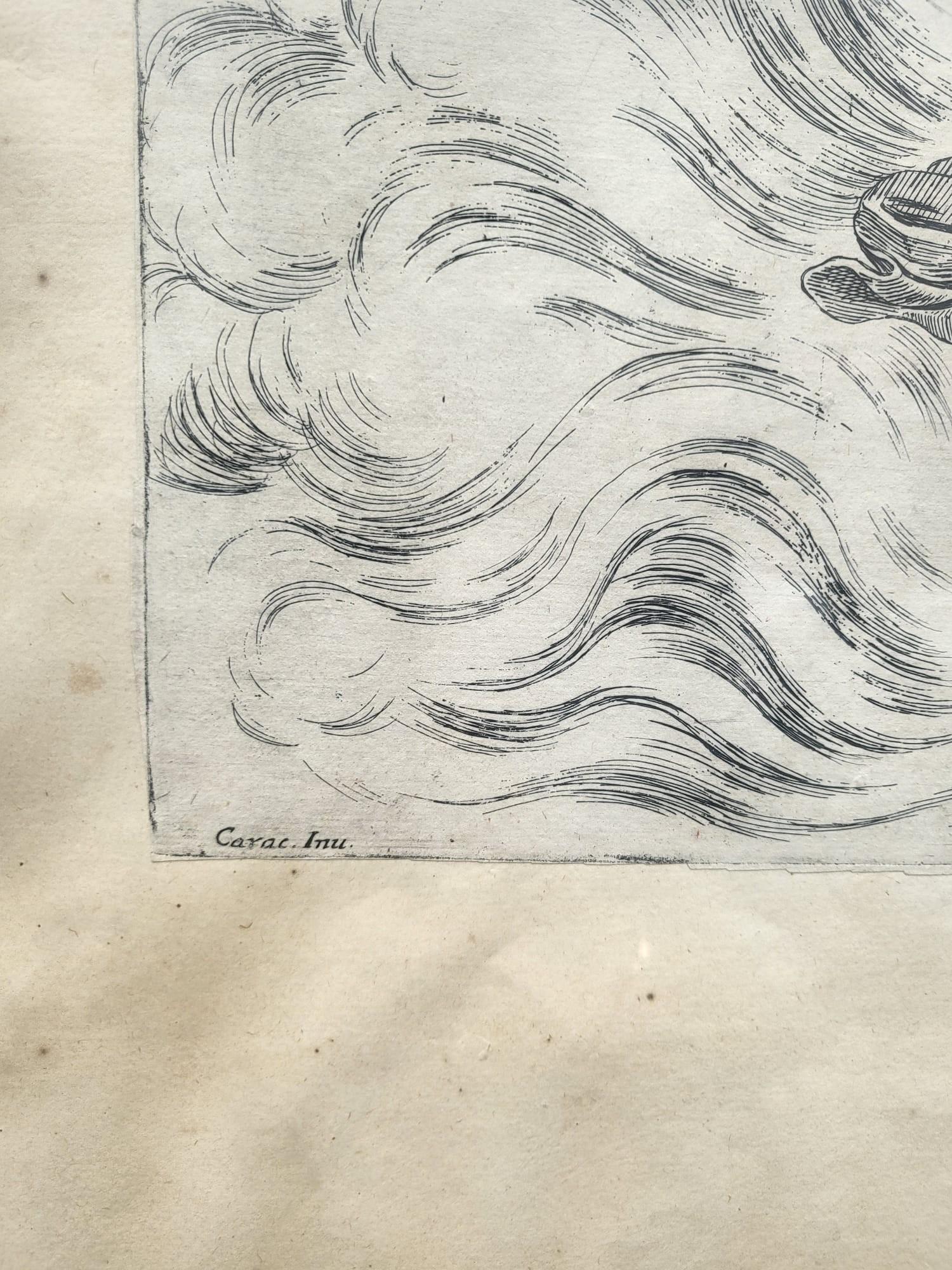 Gerahmte Stiche von Aeneid nach Mitelli und Caracci, Gerahmte Stiche, 18. Jahrhundert im Angebot 3