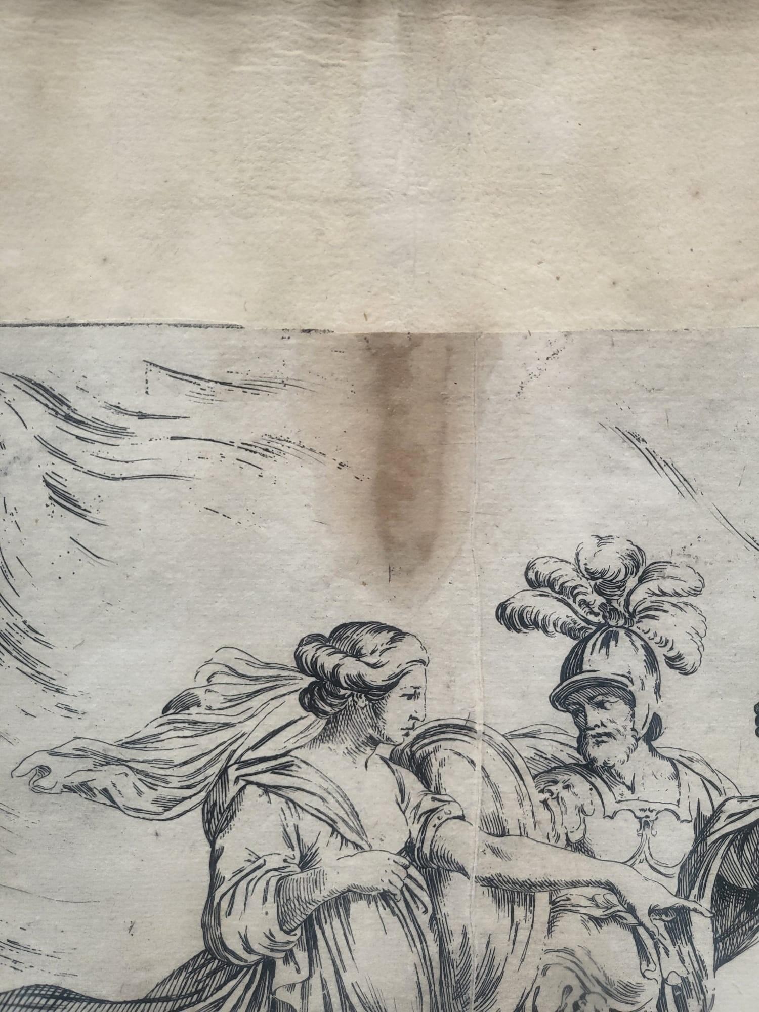 Gerahmte Stiche von Aeneid nach Mitelli und Caracci, Gerahmte Stiche, 18. Jahrhundert im Angebot 4