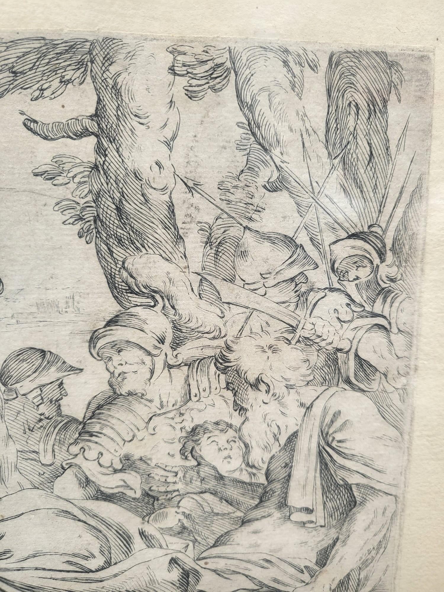 Gerahmte Stiche von Aeneid nach Mitelli und Caracci, Gerahmte Stiche, 18. Jahrhundert im Angebot 7