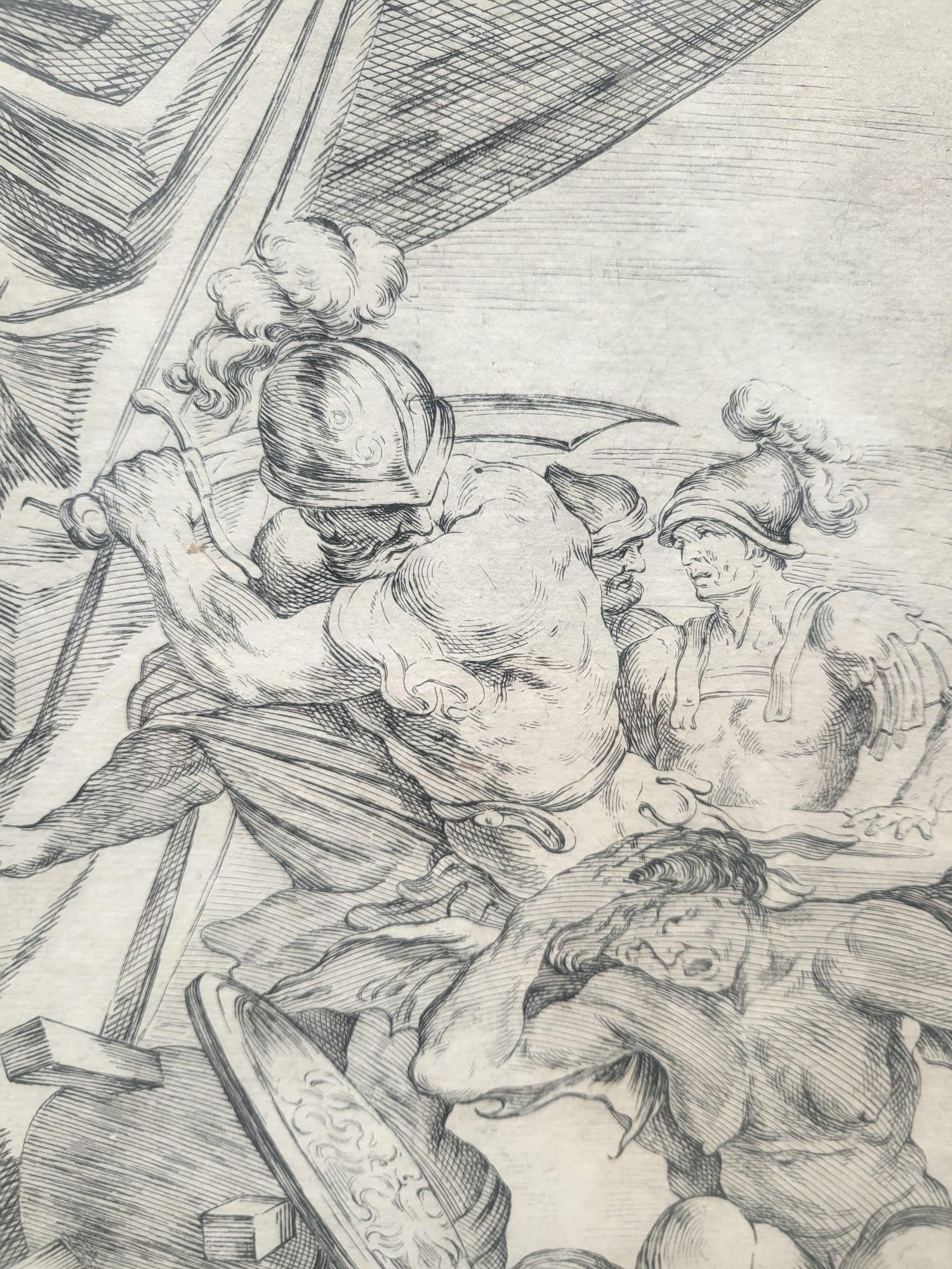 Gerahmte Stiche von Aeneid nach Mitelli und Caracci, Gerahmte Stiche, 18. Jahrhundert im Angebot 9