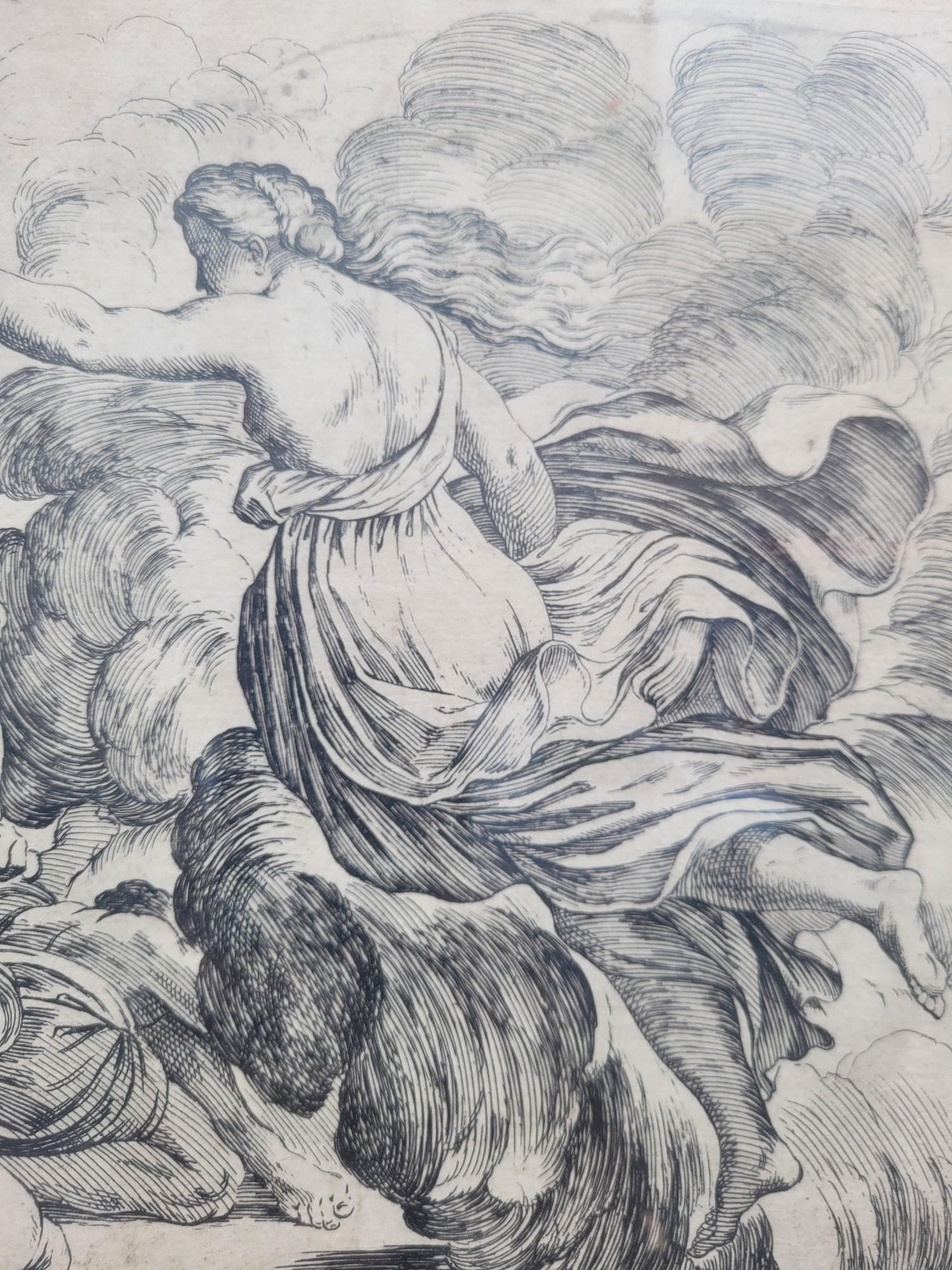 Gerahmte Stiche von Aeneid nach Mitelli und Caracci, Gerahmte Stiche, 18. Jahrhundert (Italienisch) im Angebot