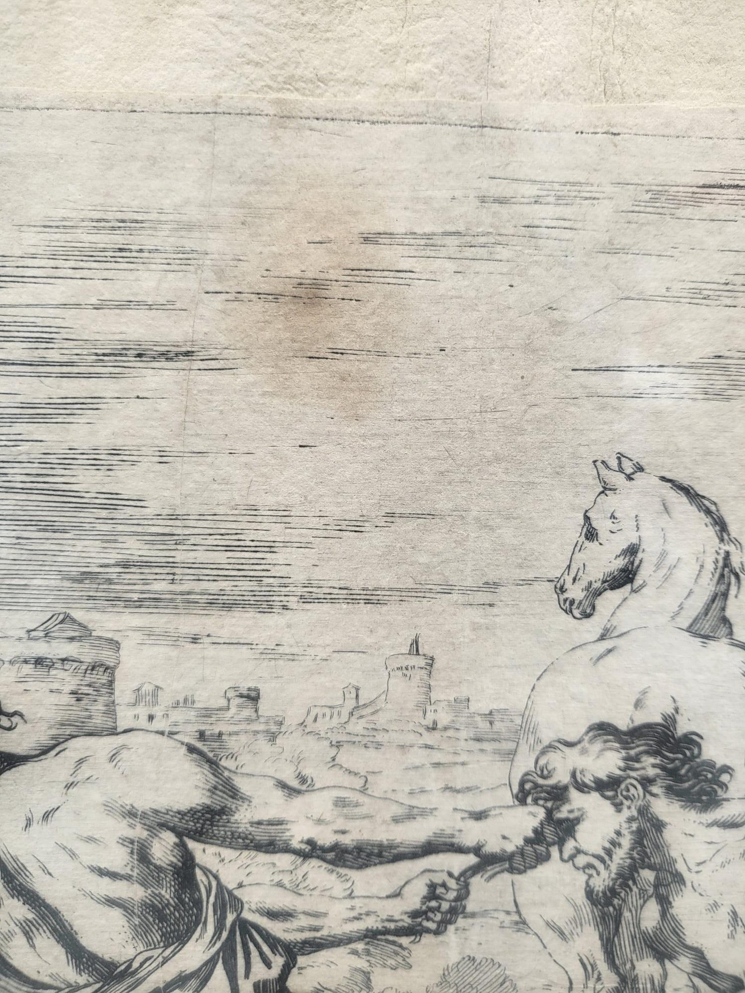 Gerahmte Stiche von Aeneid nach Mitelli und Caracci, Gerahmte Stiche, 18. Jahrhundert im Angebot 2