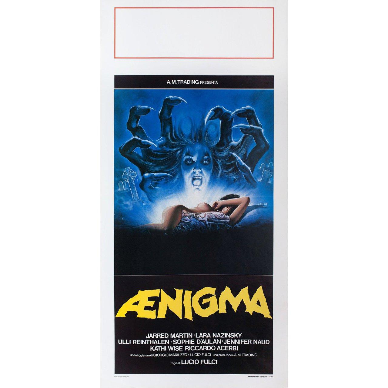 “Aenigma” 1988 Italian Locandina Film Poster In Good Condition In New York, NY