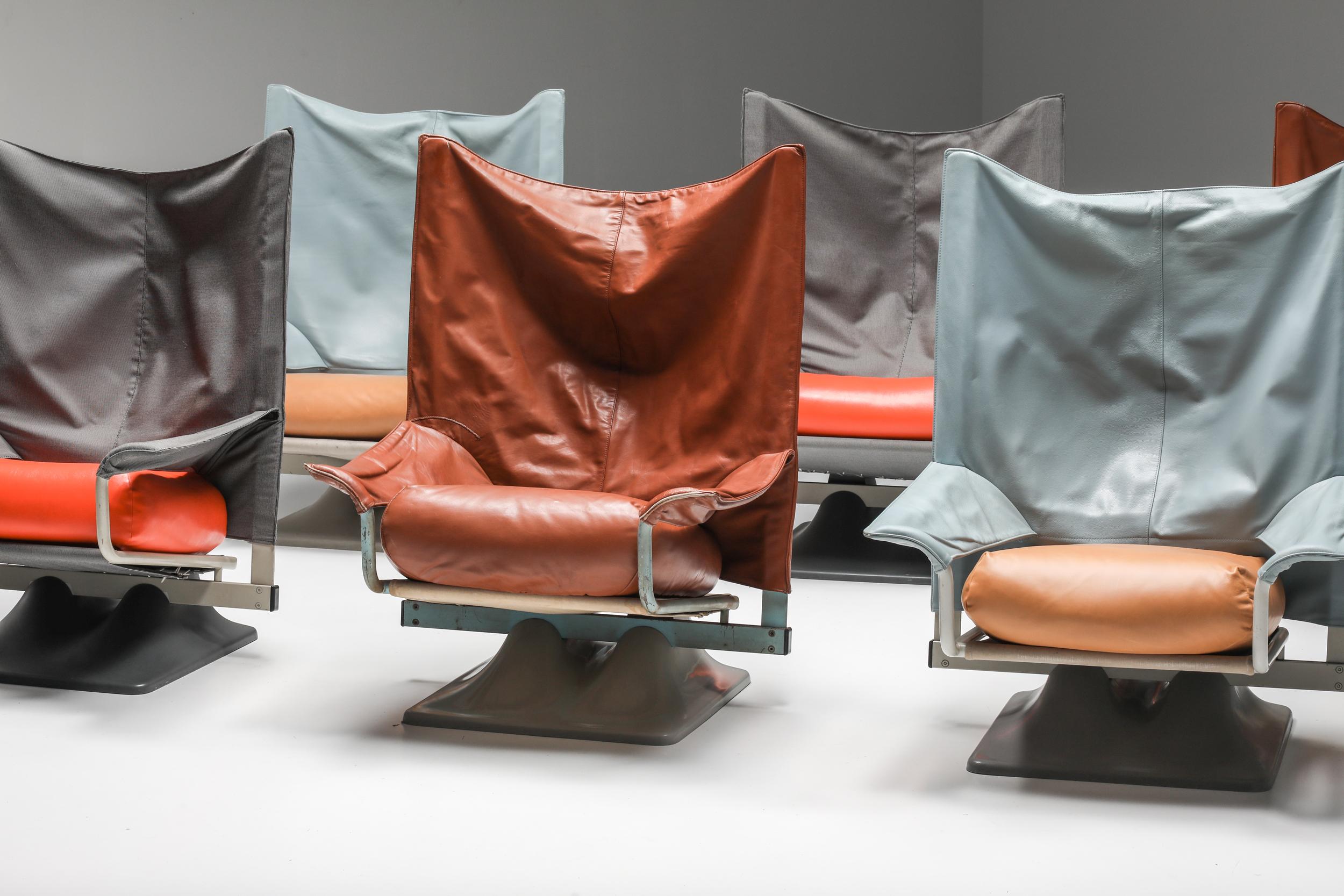 'Aeo' Chairs by Paolo Deganello with the Archizoom Group for Cassina, 1973 For Sale 3