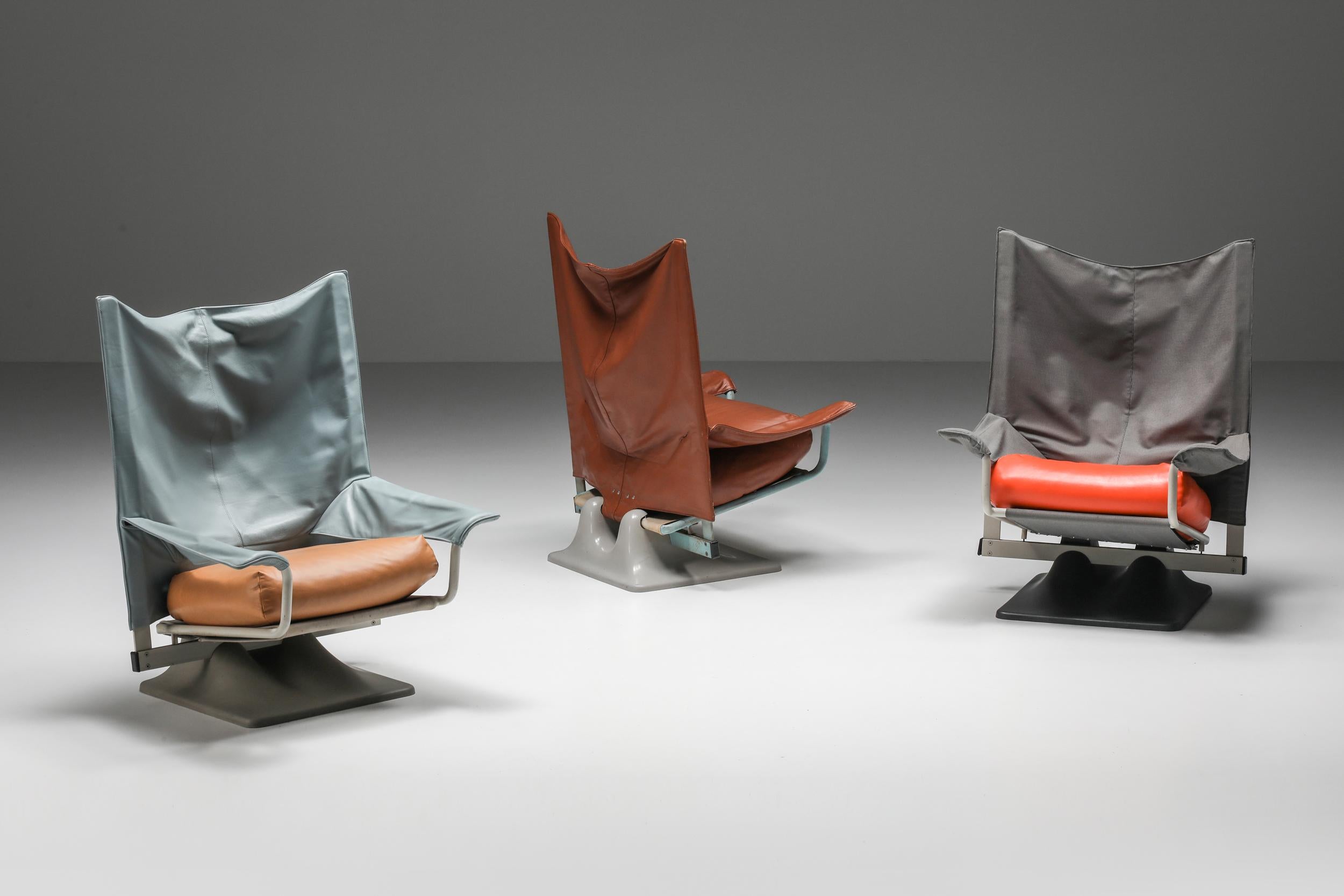 'Aeo' Chairs by Paolo Deganello with the Archizoom Group for Cassina, 1973 For Sale 6
