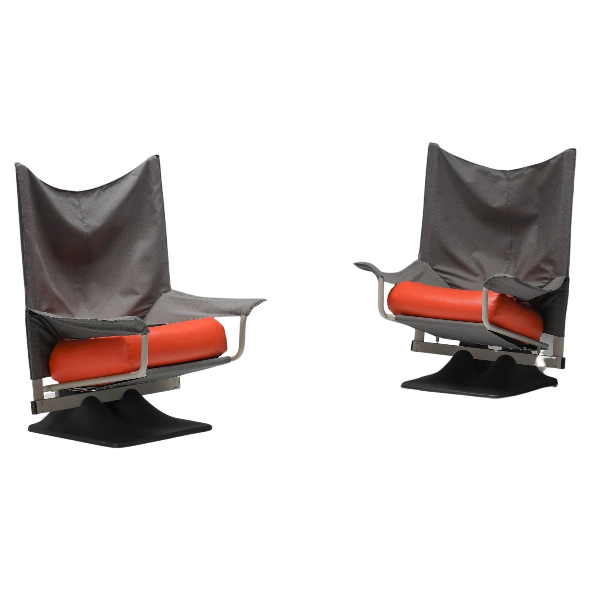 'Aeo' Chairs by Paolo Deganello with the Archizoom Group for Cassina, 1973 For Sale