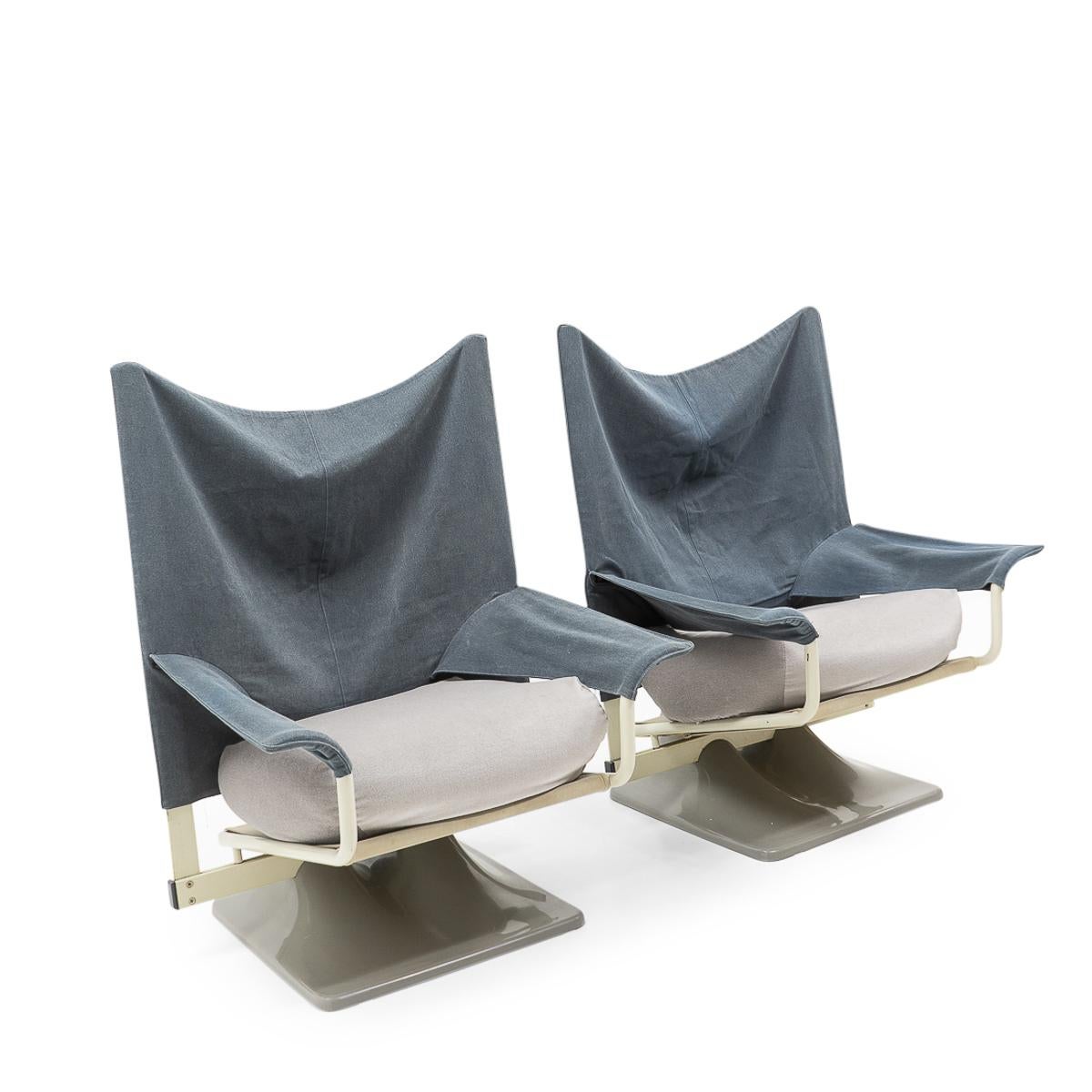AEO armchair designed by Paolo Deganello (co-founder of Archizoom Italy) during the 1970s, representing his interpretation of an armchair, using for that time unconventional materials for a lounge chair construction.

These AEO chairs have been
