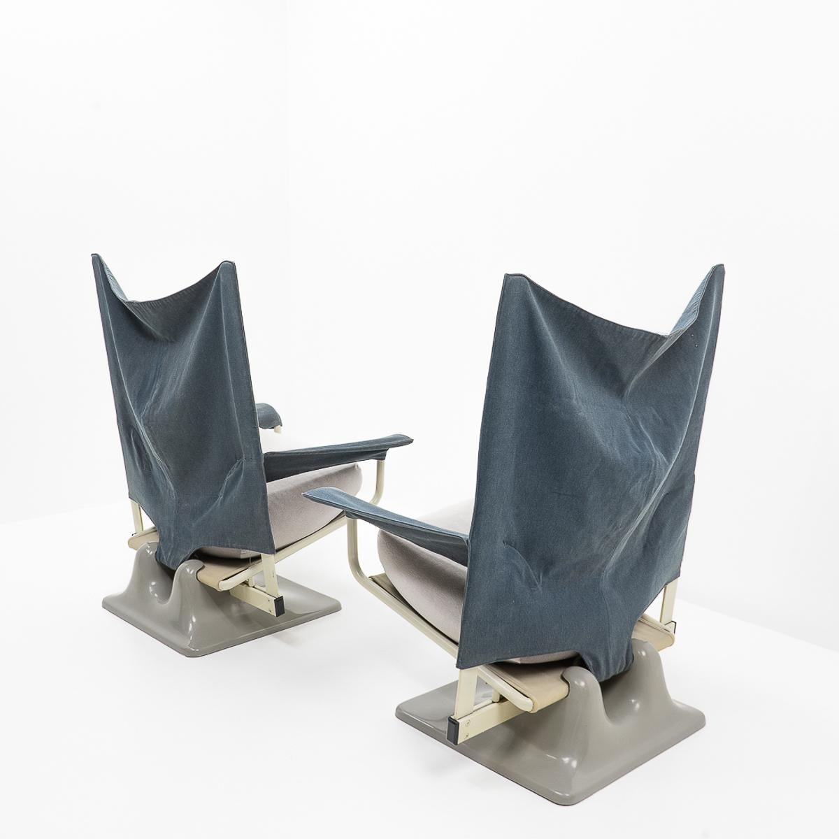 Italian AEO Lounge Chairs by Paolo Deganello, for Cassina, Set of Two For Sale