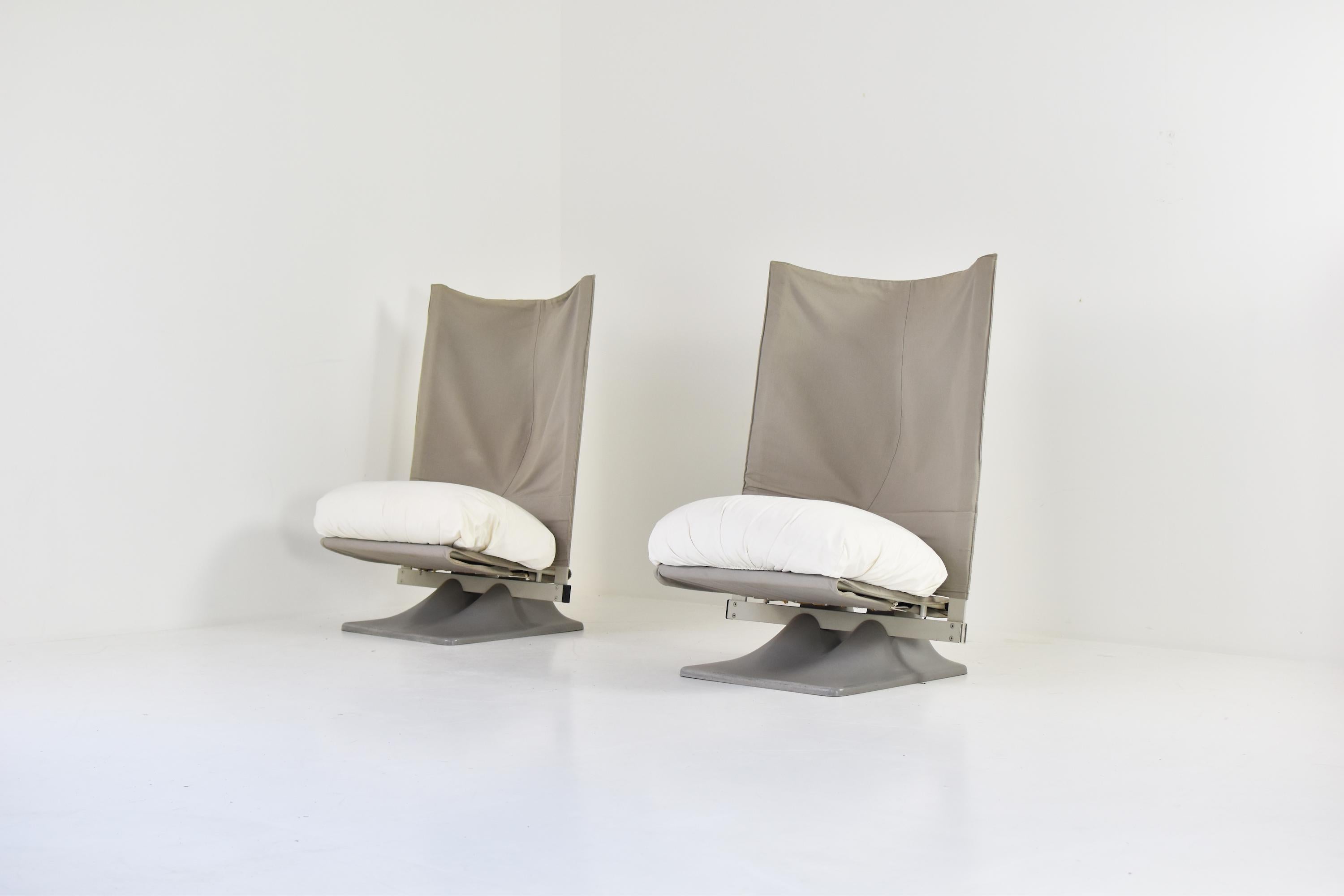 Italian  ‘AEO’ Lounge Chairs Designed by Paolo Deganello for Cassina, Italy 1973