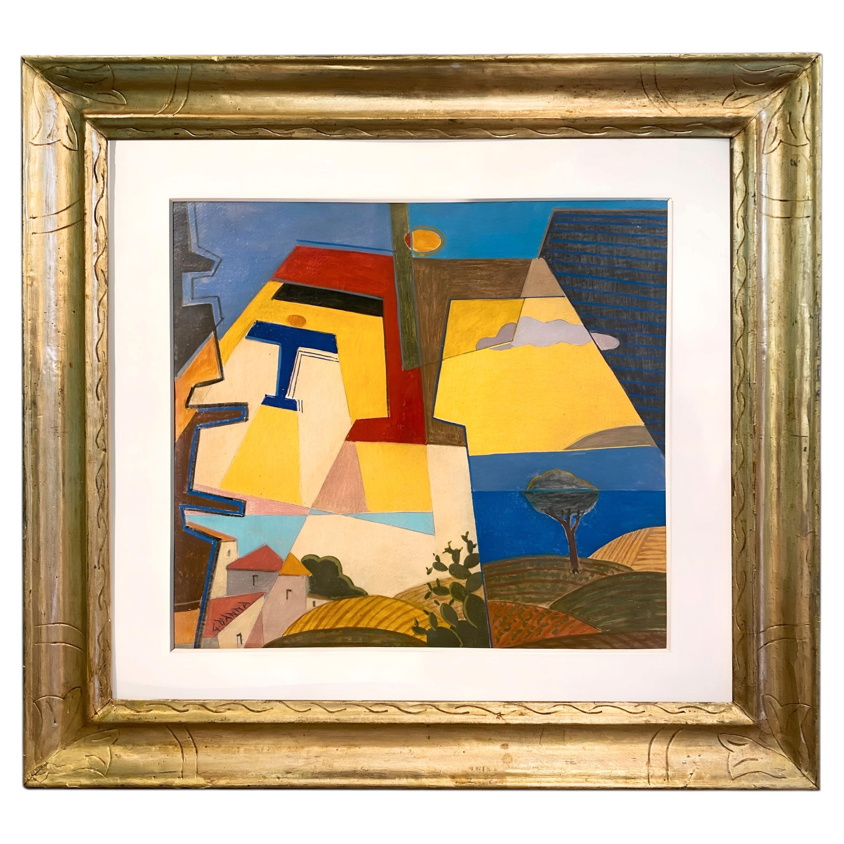 Aerei Caproni in volo, circa 1929/30 by Giulio D’Anna, Oil on Cardboard