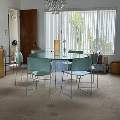 Tavolo da pranzo "Blade" in acrilico e vetro di Charles Hollis Jones