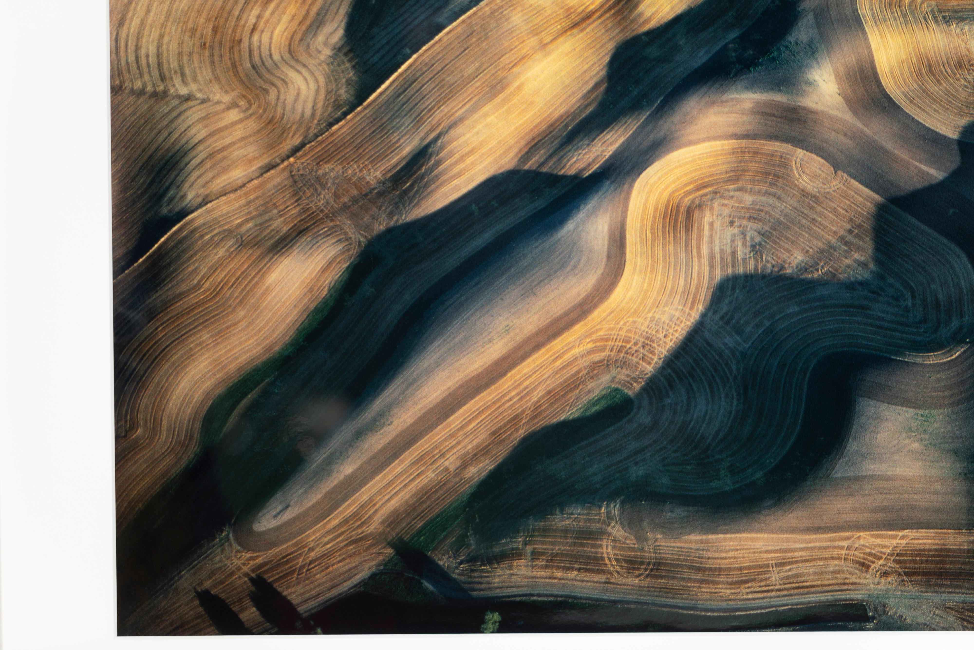 North American Aerial View of Crops, Color Photograph, Framed, Attributed to Alex MacLean, US For Sale