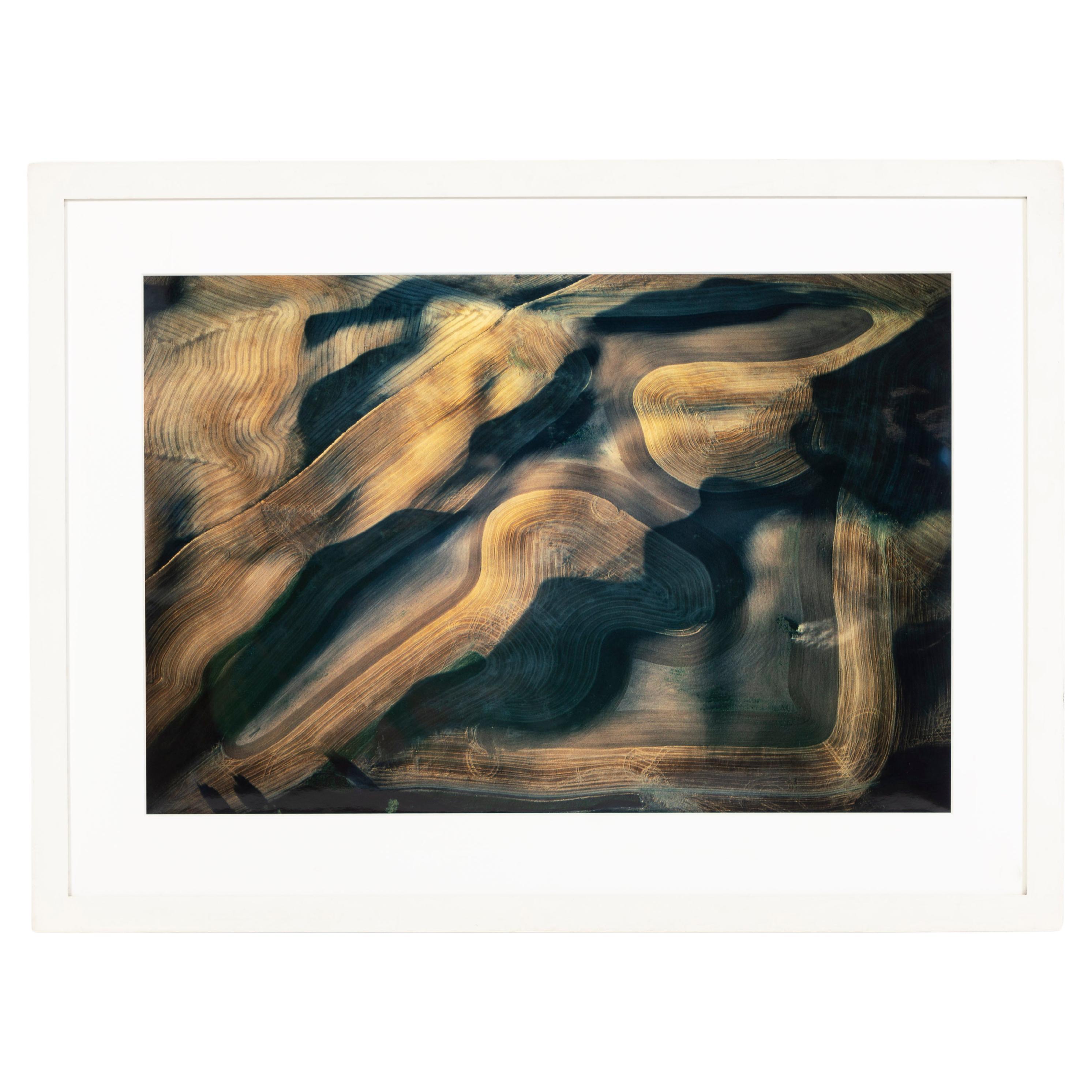Aerial View of Crops, Color Photograph, Framed, Attributed to Alex MacLean, US