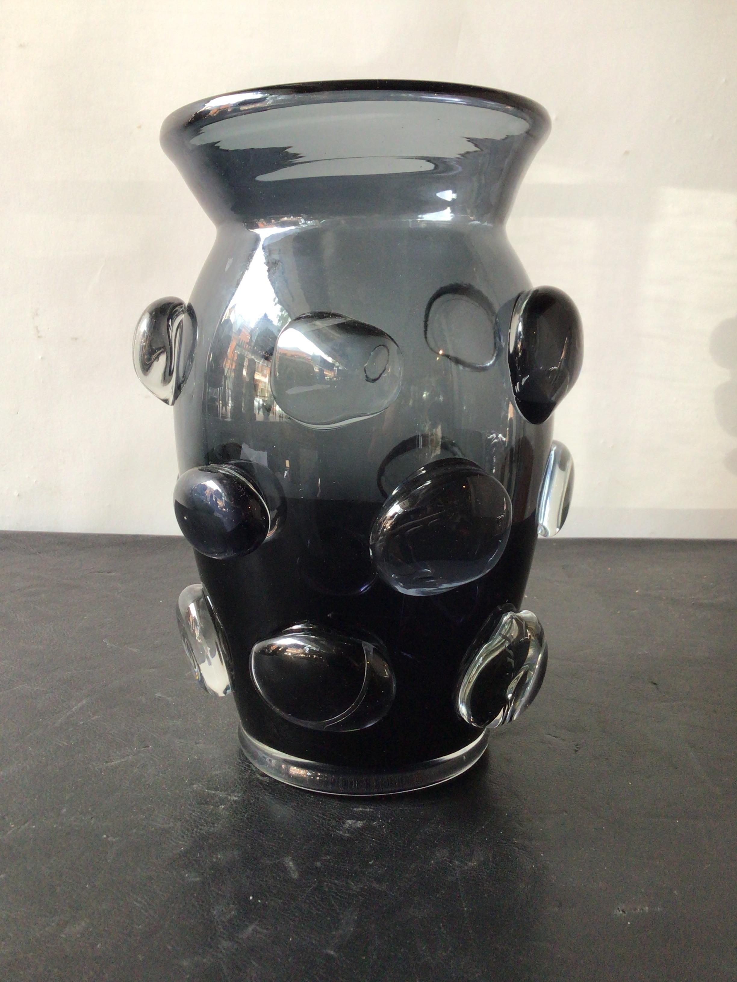 Grand vase Abel noir ou transparent d'Aerin Bon état - En vente à Tarrytown, NY