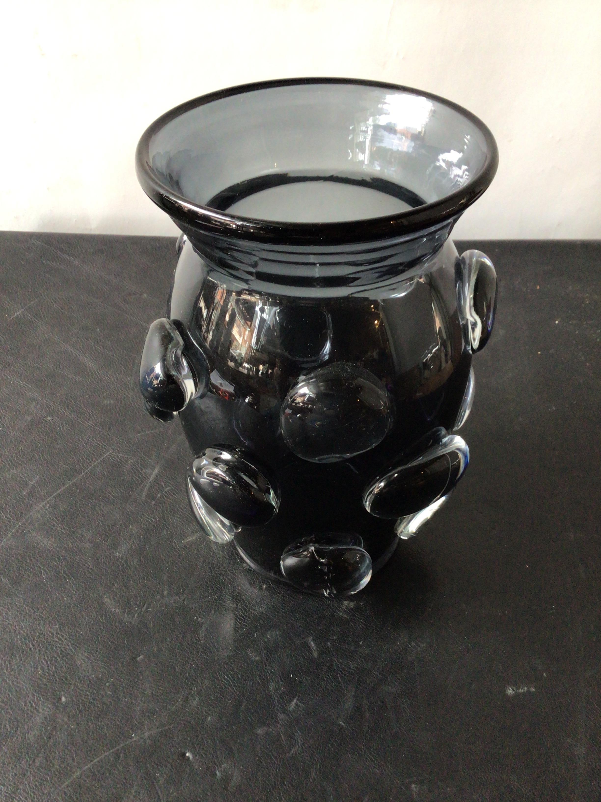 XXIe siècle et contemporain Grand vase Abel noir ou transparent d'Aerin en vente