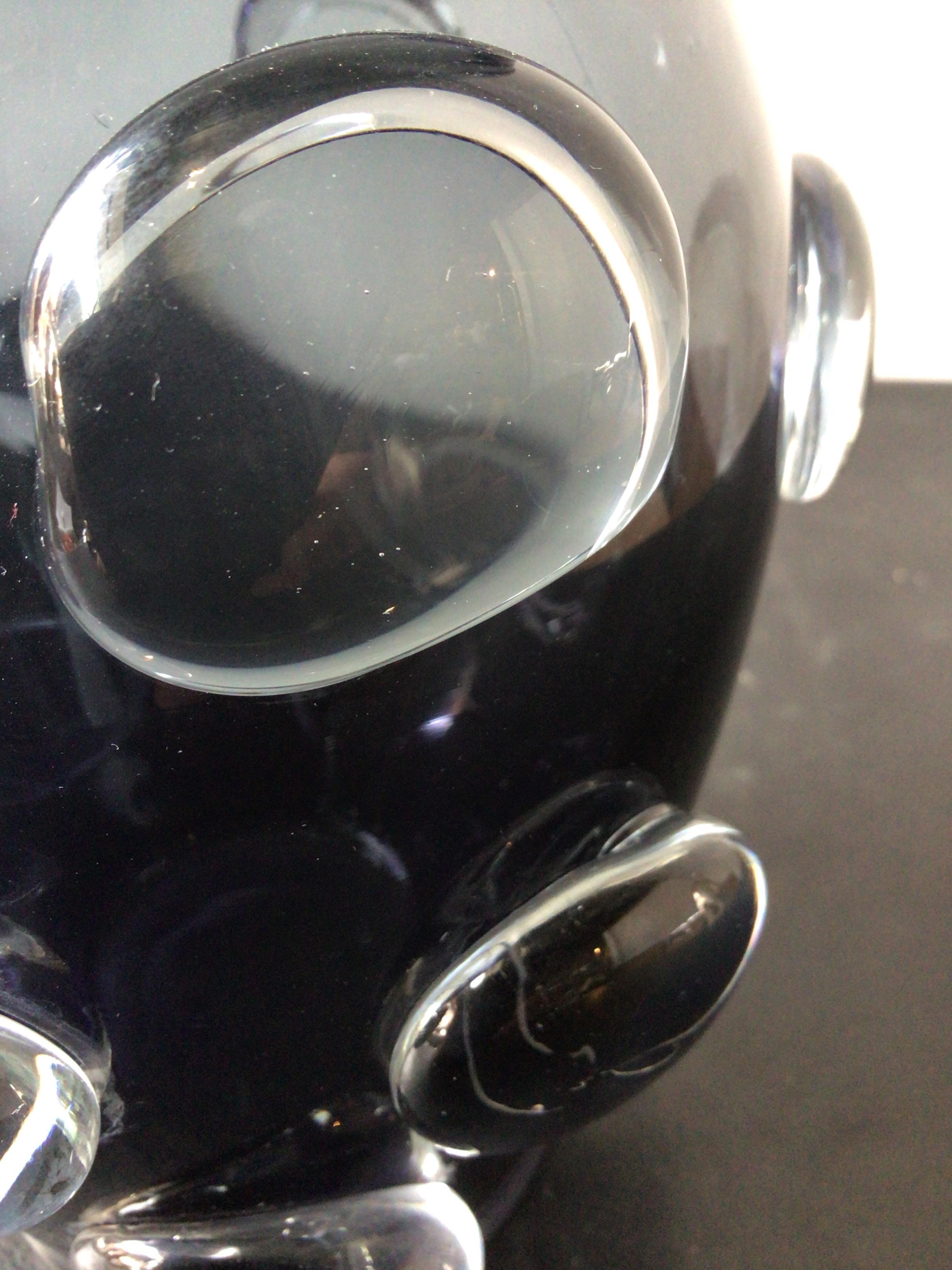 Grand vase Abel noir ou transparent d'Aerin en vente 3