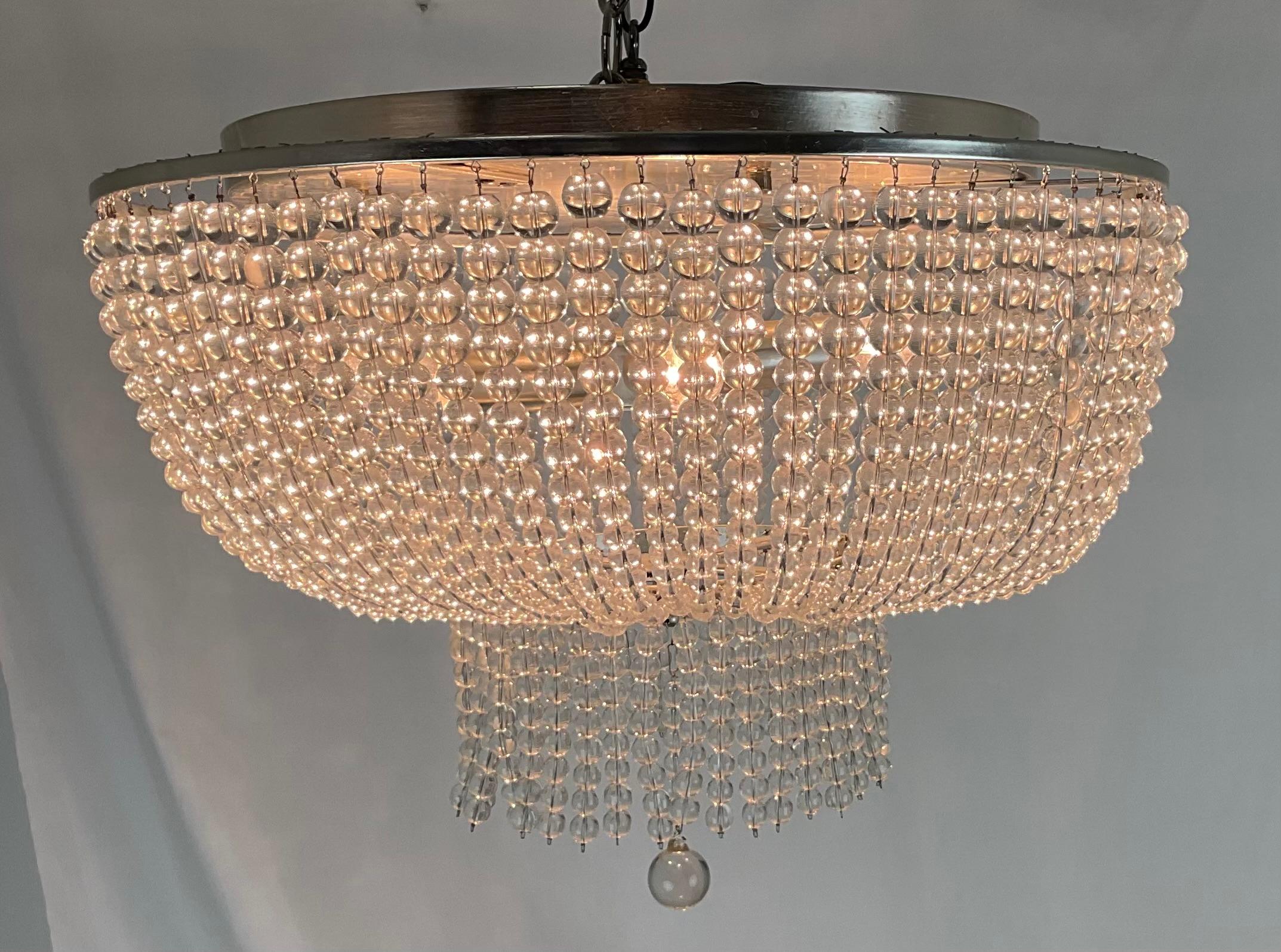 French Aerin Jacqueline Flush Mount For Sale
