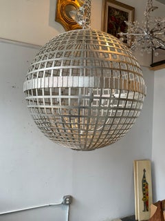 Aerin Mill Silver  30 Inch Cage Pendant By Visual Comfort