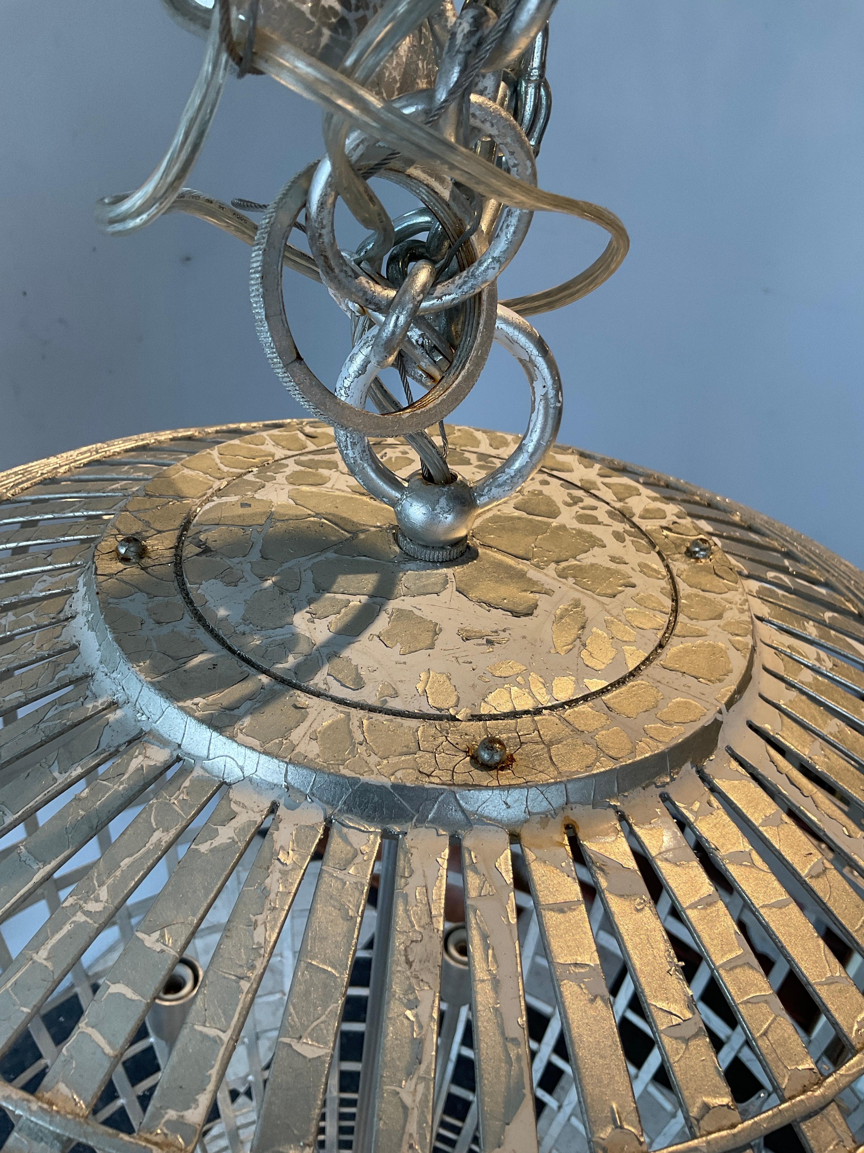 Aerin Mill Silver  Ciondolo a gabbia da 30 pollici di Visual Comfort in vendita 2